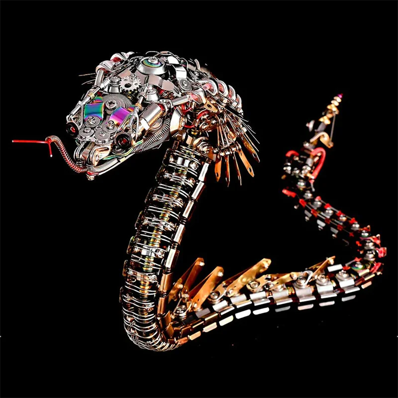 Model Kit Unicorn - Mechanische Viper Cobra Snake 3D-puzzel Metalen