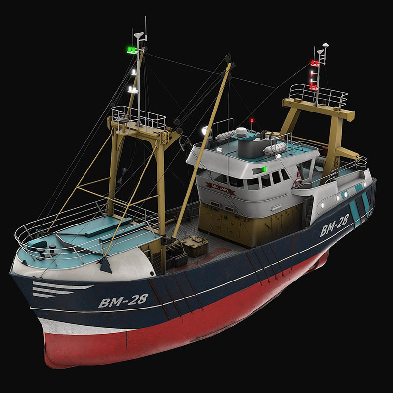 Model Kit Ship - Trawler Model Kit DIY Hand-geassembleerde Vissersboot