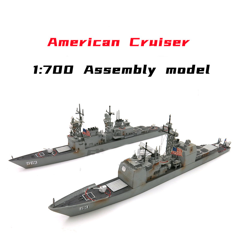 Model Kit Ship - 1/700 Amerikaanse Missile Cruiser Model Kits