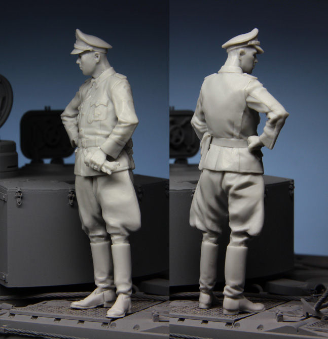 Model Kit Cangdao - 1:35 harskit-officier in Koersk, ongemonteerd beeldhouwwerk