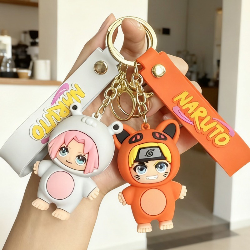 Model Kit Cars - Nieuwe Cartoon Naruto Q-versie Sleutelhanger Anime