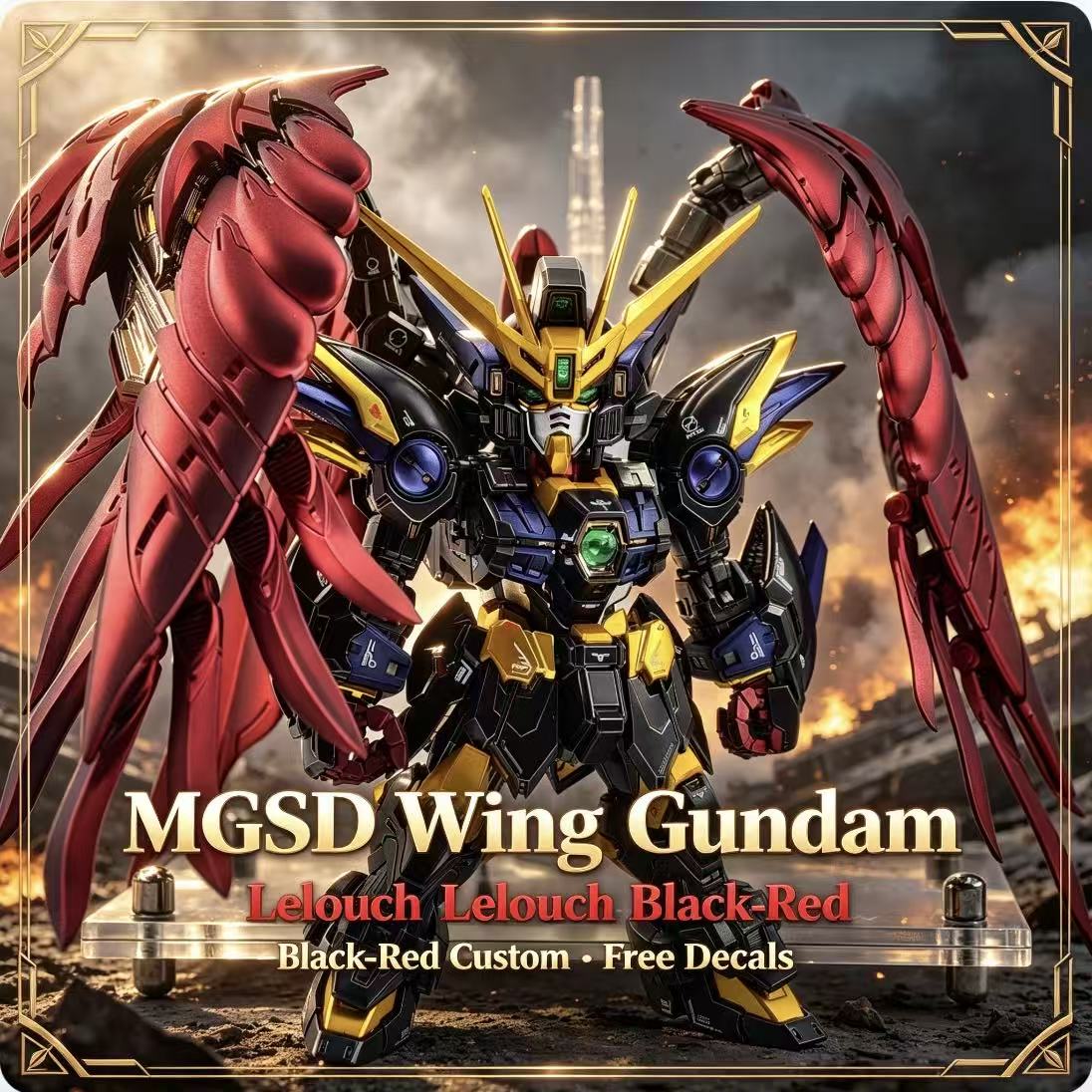 MGSD Wing Lelouch Kleurenschem - Model Kit Eighty Six recensie en prijs