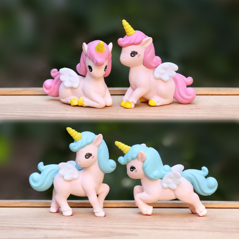 4 stks/set Anime eenhoorn Q Ve - Model Kit Unicorn recensie en prijs