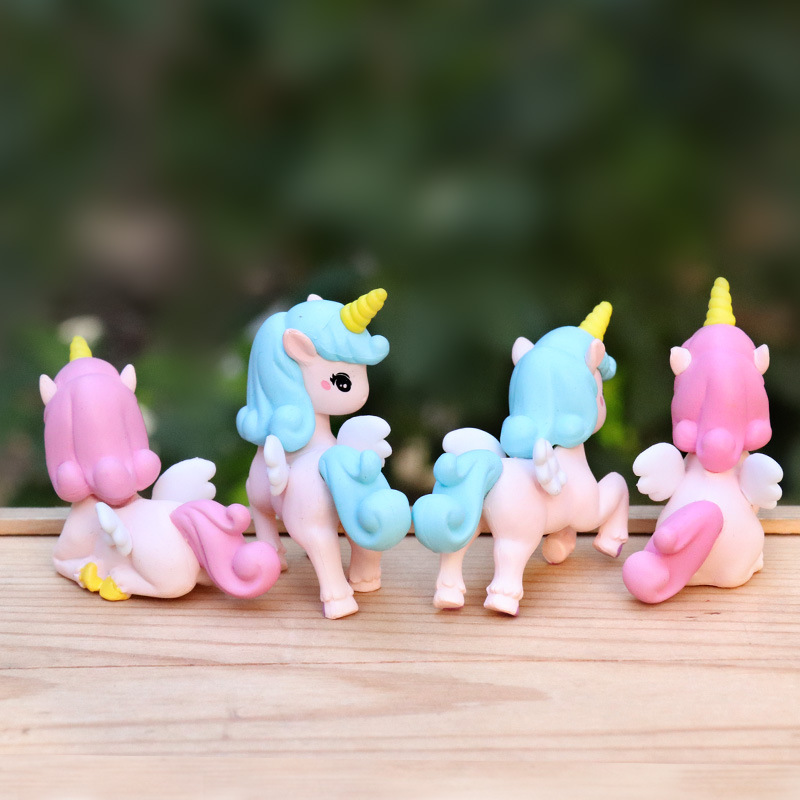 4 stks/set Anime eenhoorn Q Ve - Model Kit Unicorn recensie en prijs