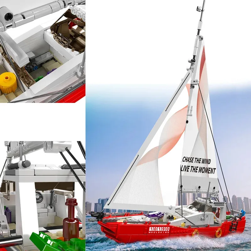767PCS Mould King 10190 Twin-M - Model Kit Ship recensie en prijs