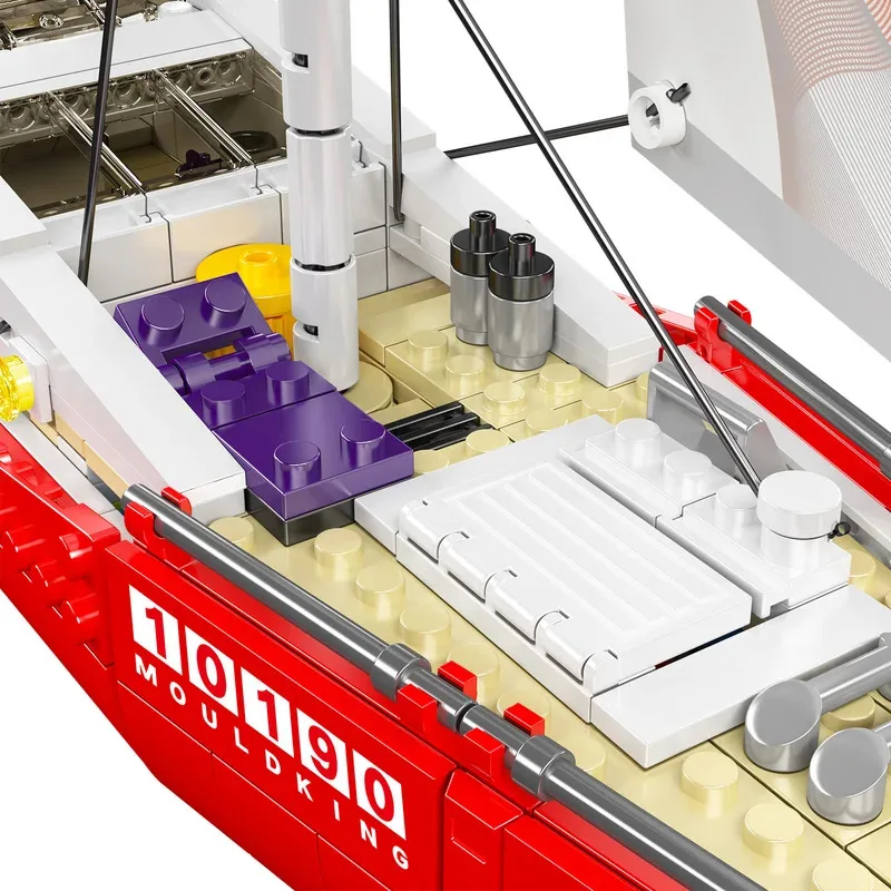 767PCS Mould King 10190 Twin-M - Model Kit Ship recensie en prijs