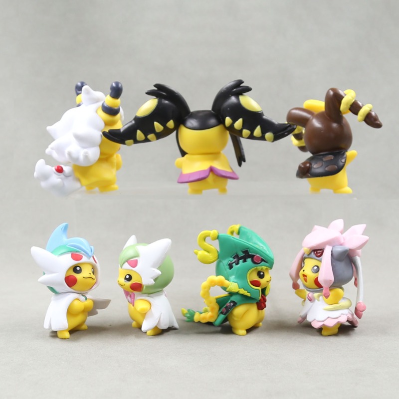 7 stks/set Pokemon Pikachu Bee - Model Kit Eevee recensie en prijs