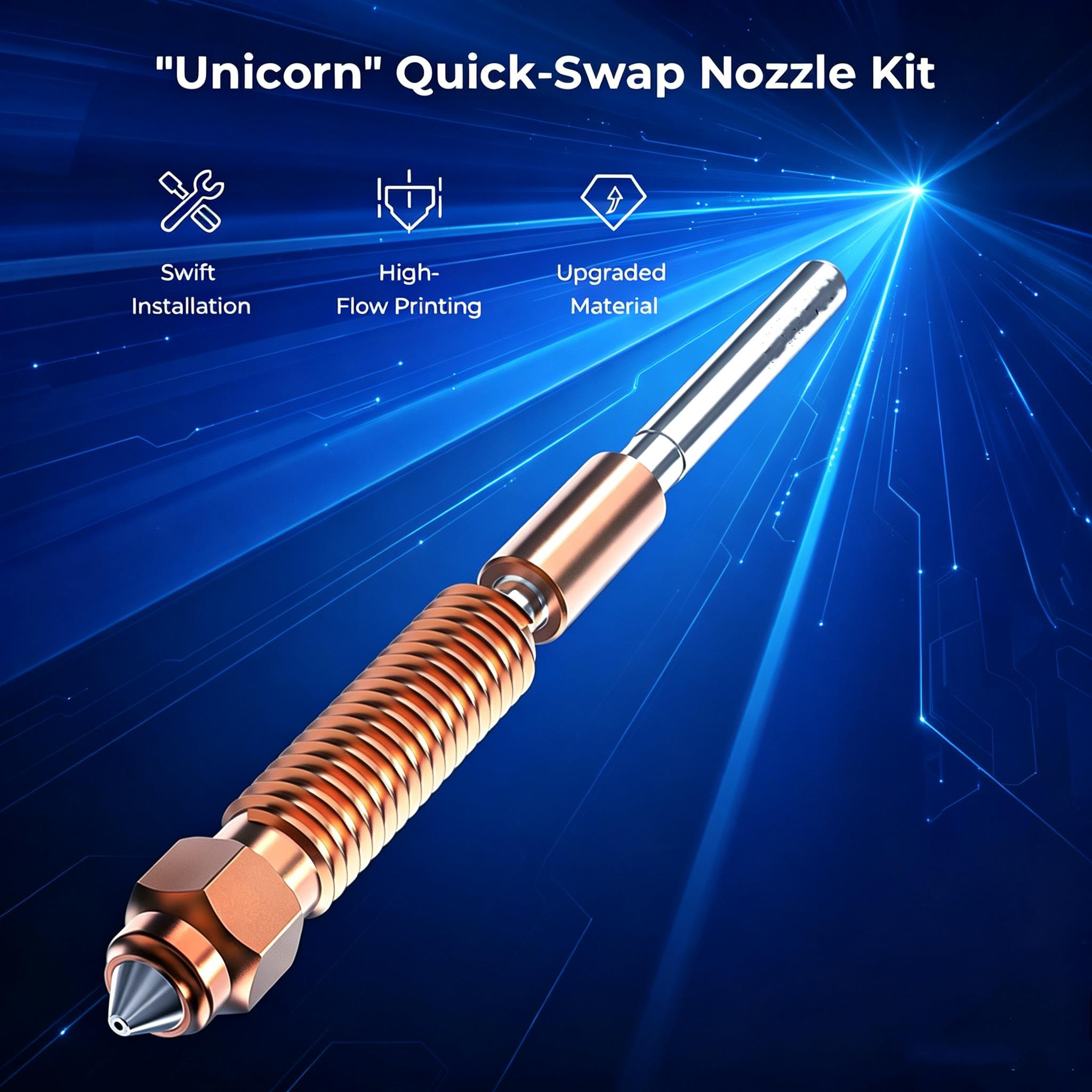 Nozzle voor Creality K1C K1 Ma - Model Kit Unicorn recensie en prijs